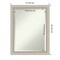 Beveled Wood Bathroom Wall Mirror, Romano Silver Narrow Frame